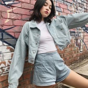 Light blue courdaroy jacket